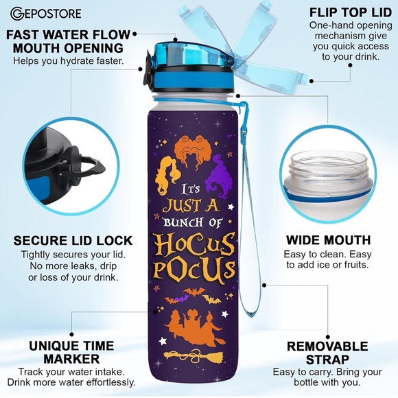 Raising my husband is exhausting, 32 ounce water bottle .. - Picture 3 of 4